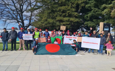 Bay of Plenty Bangladeshi Community Protests Violence in Homeland